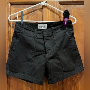 DU/ER womens black shorts